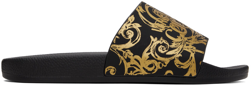 

Черные графические слайды Versace Jeans Couture