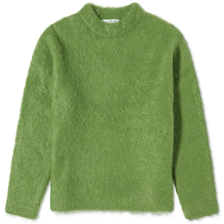 

Свитер Acne Studios Kameo Solid Brushed Crew, зеленый