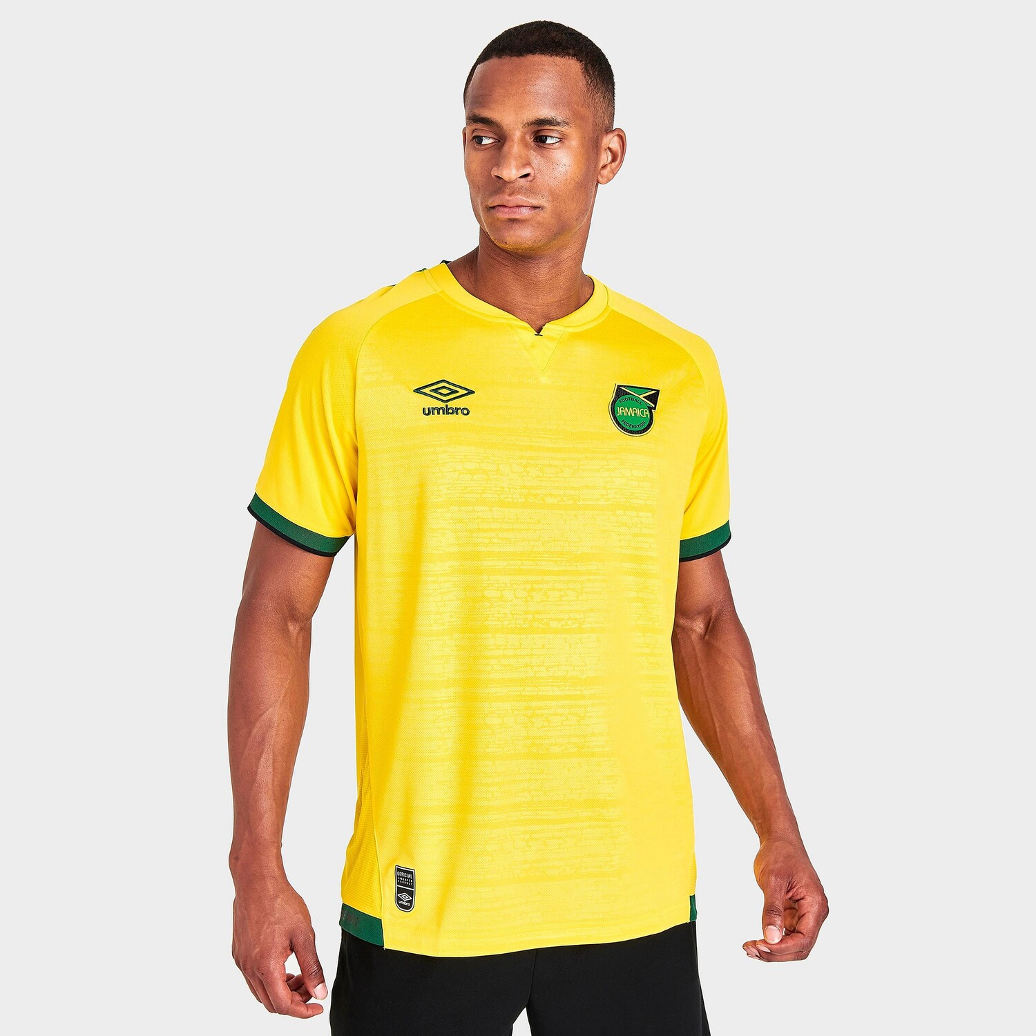 

Реплика мужского футбольного джерси Umbro Jamaica 2021-22 Nike, желтый