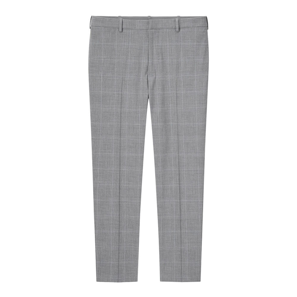 

Брюки Uniqlo Smart Comfort Glen Checked, серый