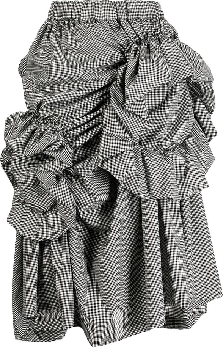

Юбка Comme des Garçons Noir Ruffle Houndstooth Skirt Black/White, разноцветный