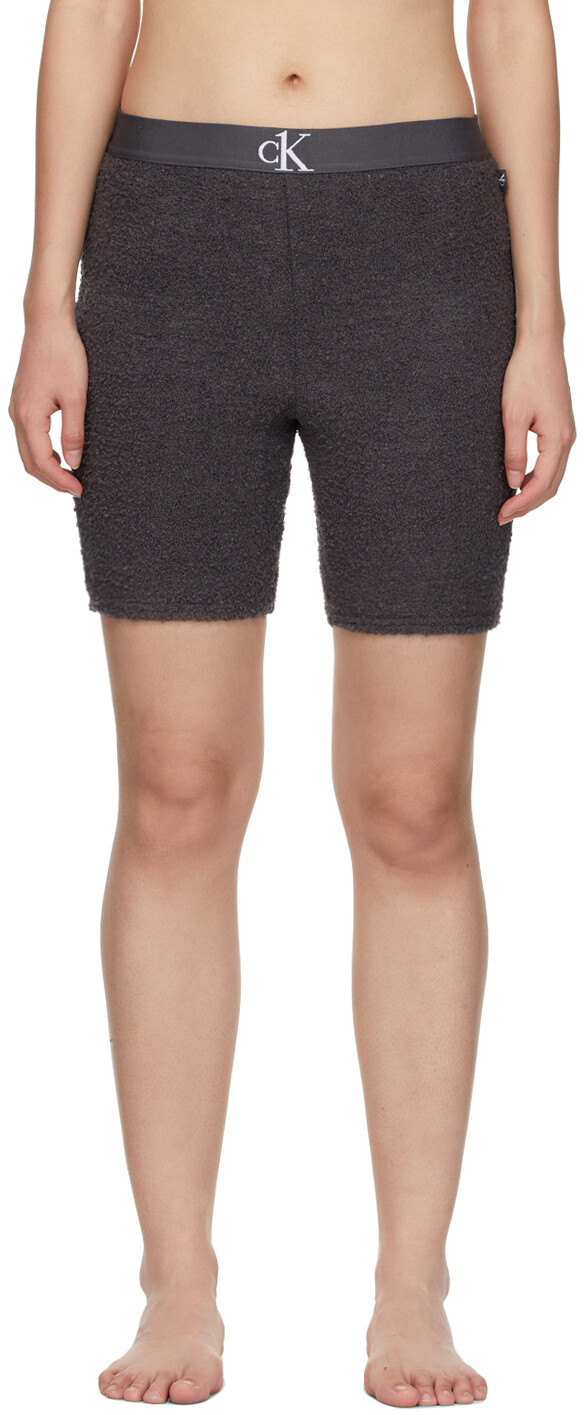 

Серые плюшевые шорты Calvin Klein Underwear