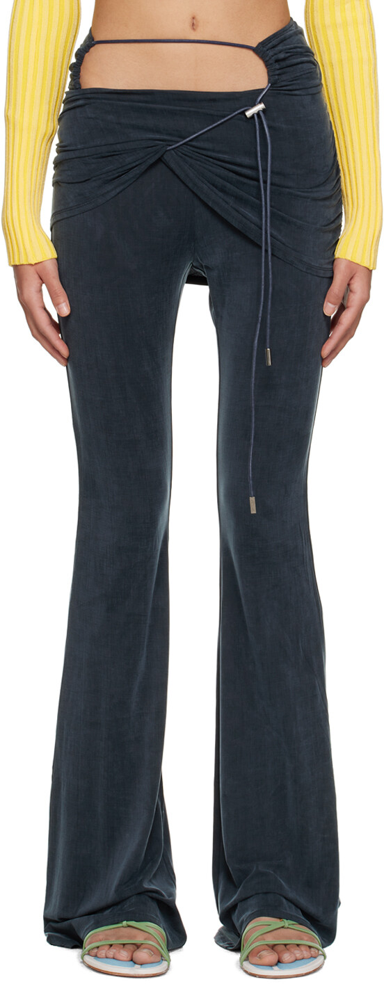 

Темно-синие леггинсы Le Raphia 'Le Pantalon Espelho' Jacquemus
