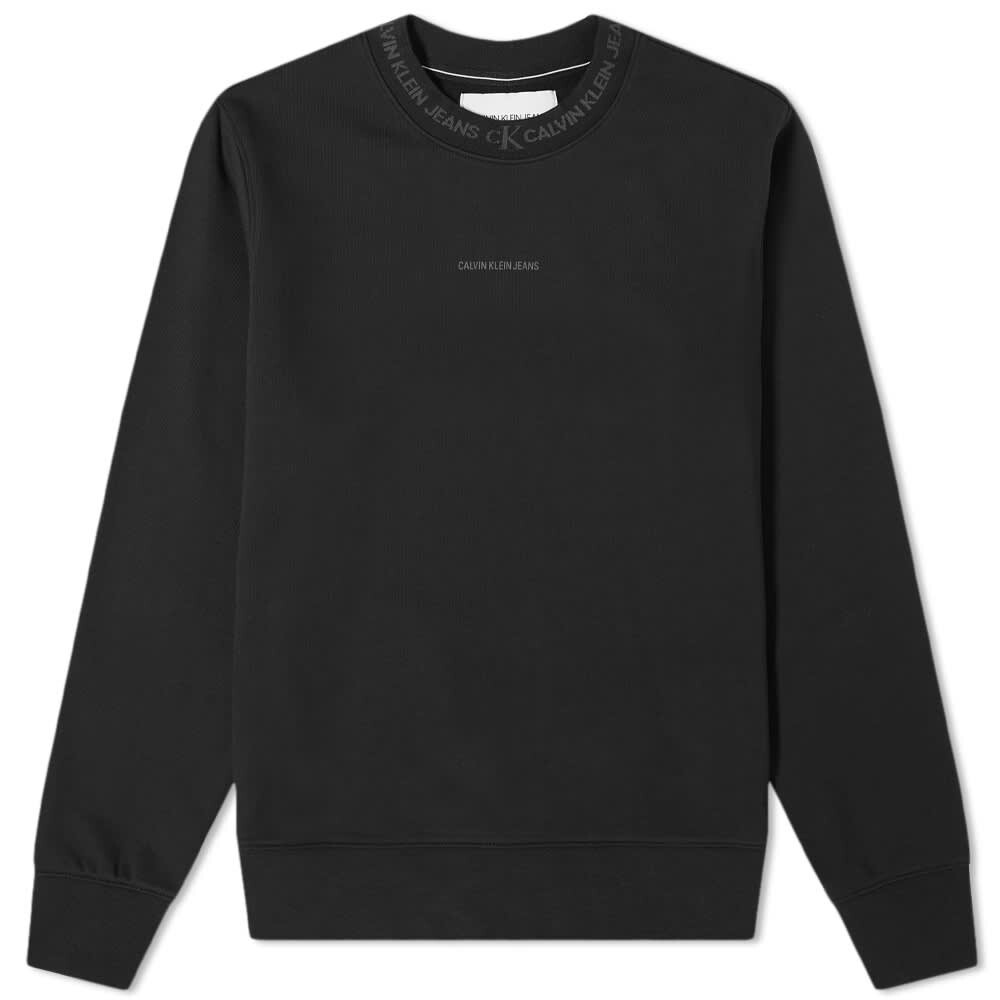 

Джемпер Calvin Klein Logo Jacquard Crew Sweat, Черный