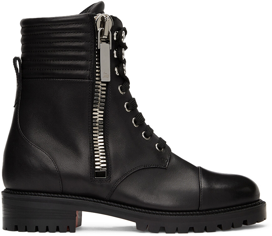 

Черные кожаные ботильоны En Hiver Christian Louboutin