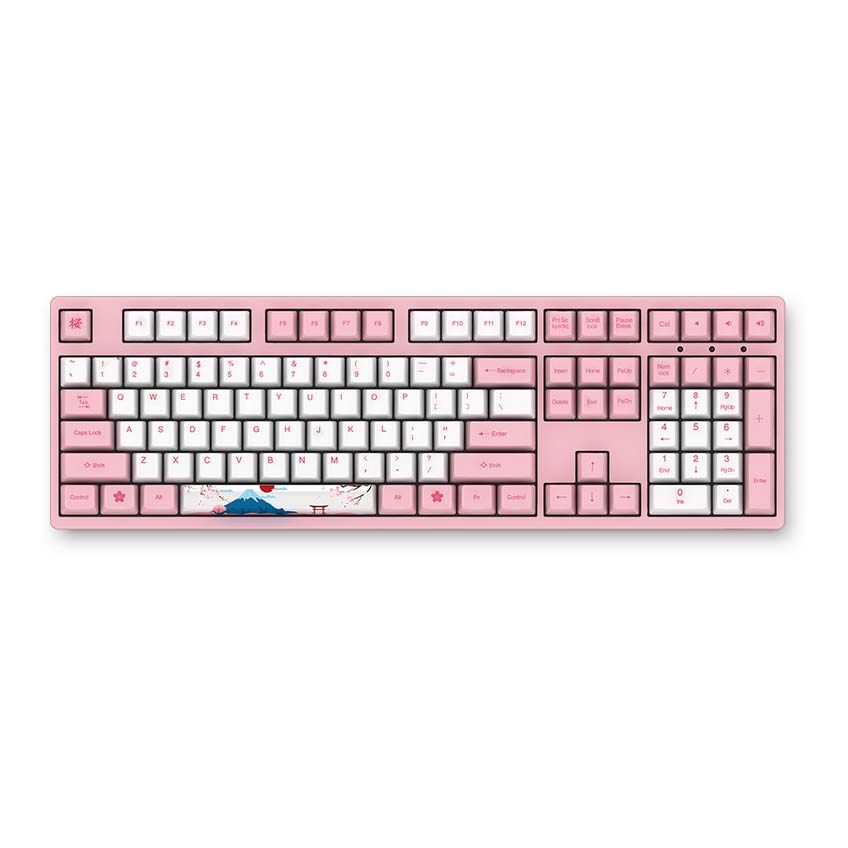 Клавиатура игровая механическая Akko 3108 World Tour Tokyo R1 2-Gen Pink Linear Switch, розовый