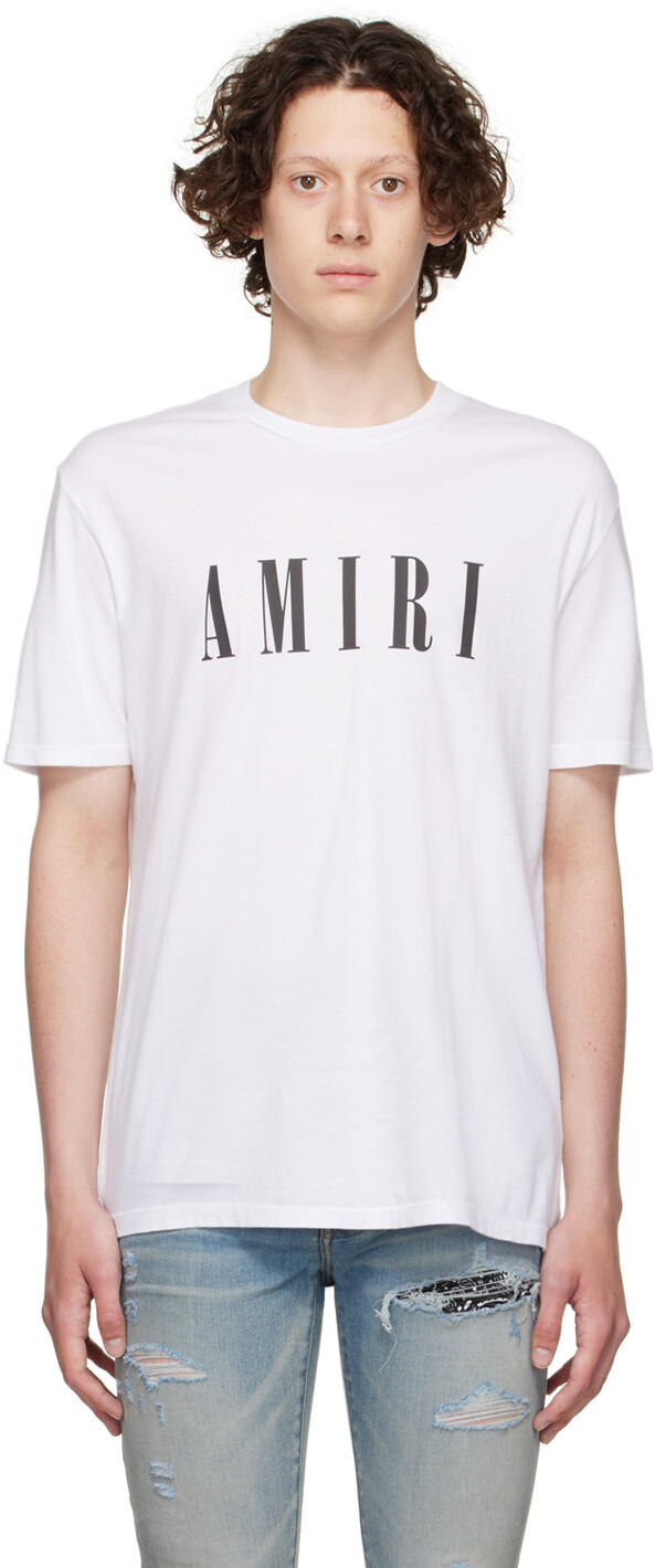 

Белая футболка с логотипом Core AMIRI