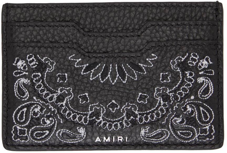 

Черный футляр для карт с банданой Pebble AMIRI