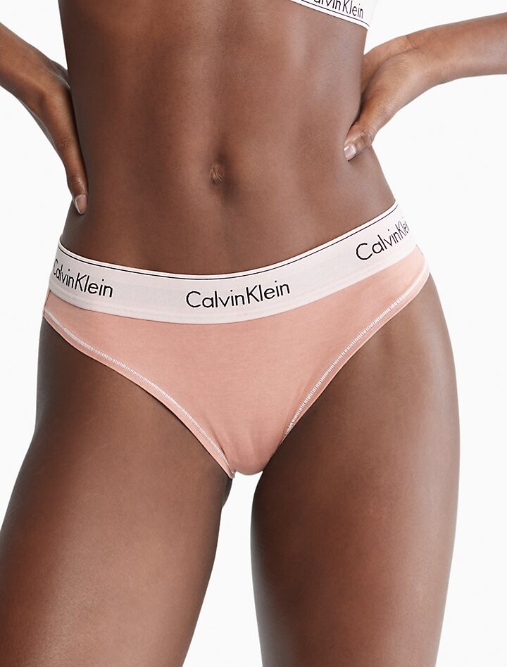 

Бикини Modern Cotton Naturals с минеральной краской Calvin Klein, Коричневый