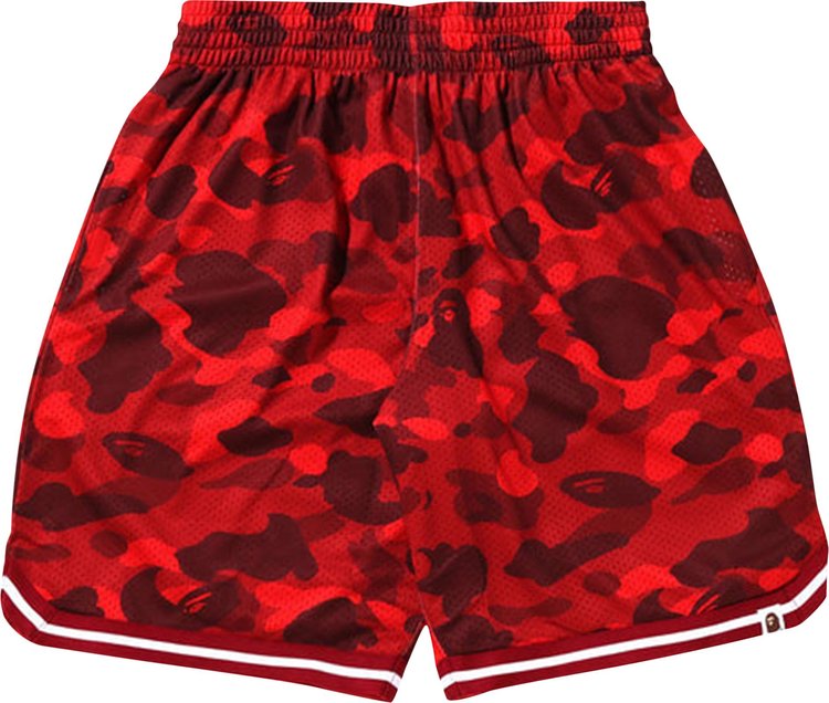 Шорты BAPE Color Camo Wide Fit Basketball Shorts 'Red', красный
