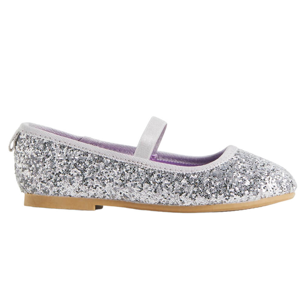 

Балетки H&M Glittery, серебристый/принт Холодное сердце