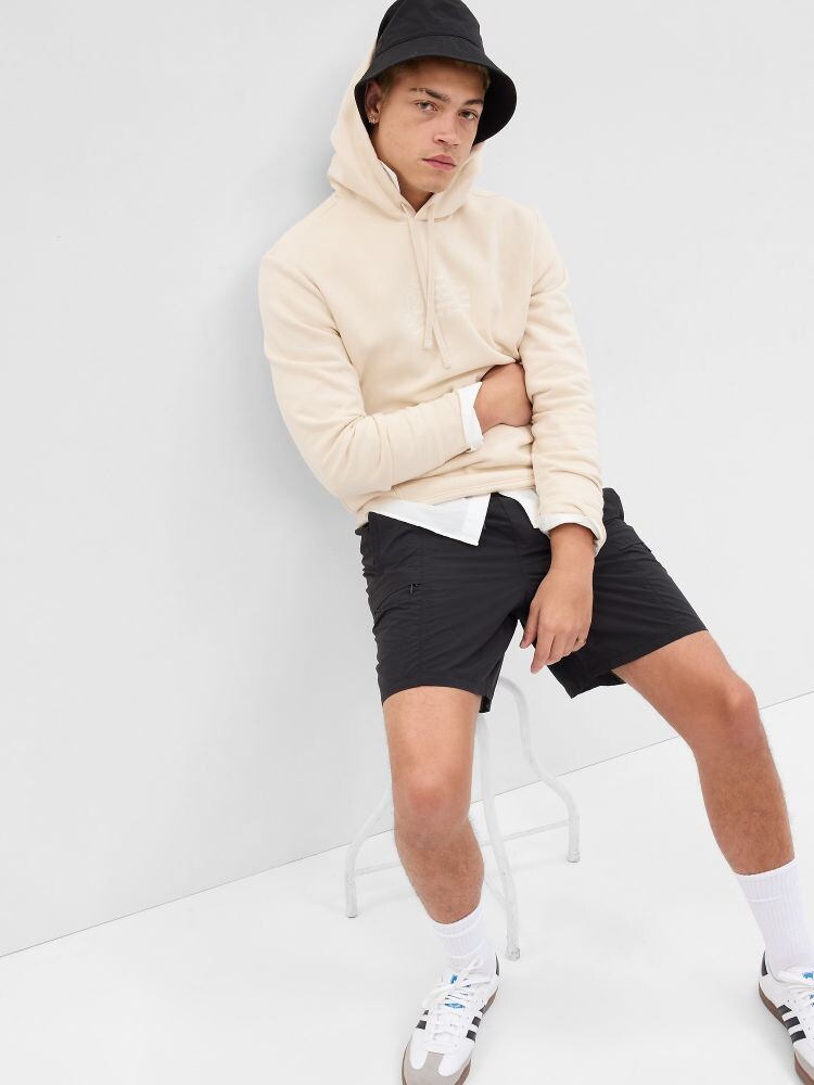 

Толстовка с логотипом и капюшоном Gap, бежевый