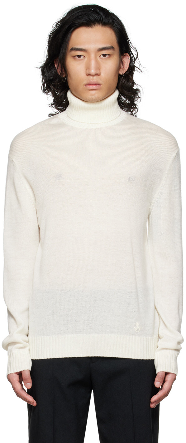 

Полупрозрачная водолазка Off-White Jil Sander, Белый