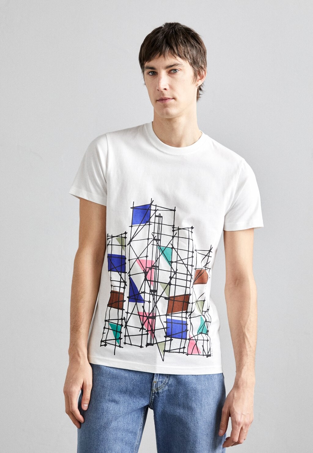 

Футболка с принтом MENS SCAFFOLD PS Paul Smith, цвет whites