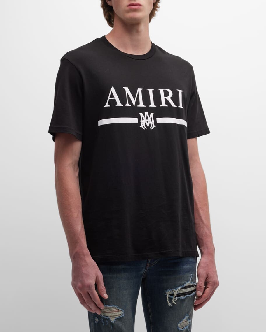 

Мужская футболка с логотипом MA Bar Amiri, Черный