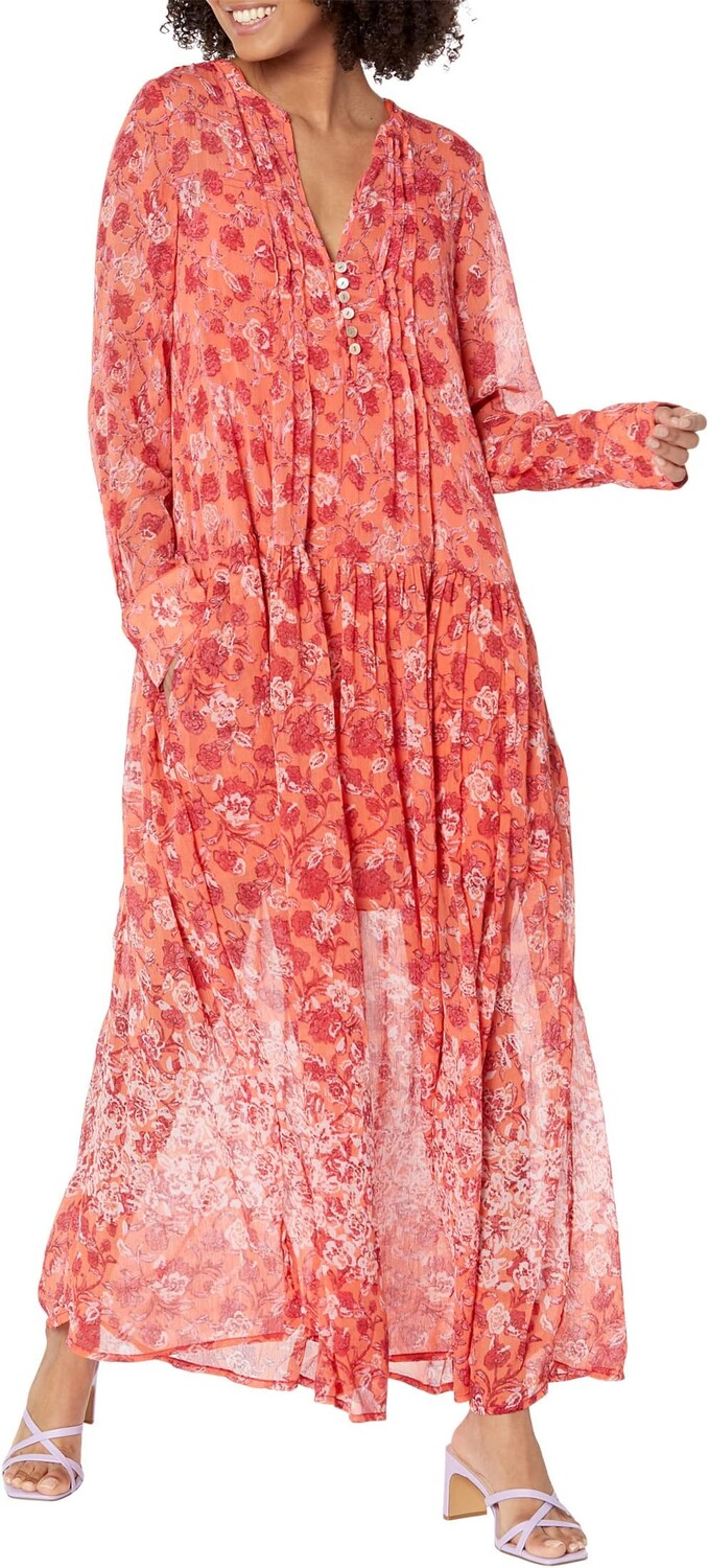 

Увидеть это сквозь платье Free People, цвет Coral Combo