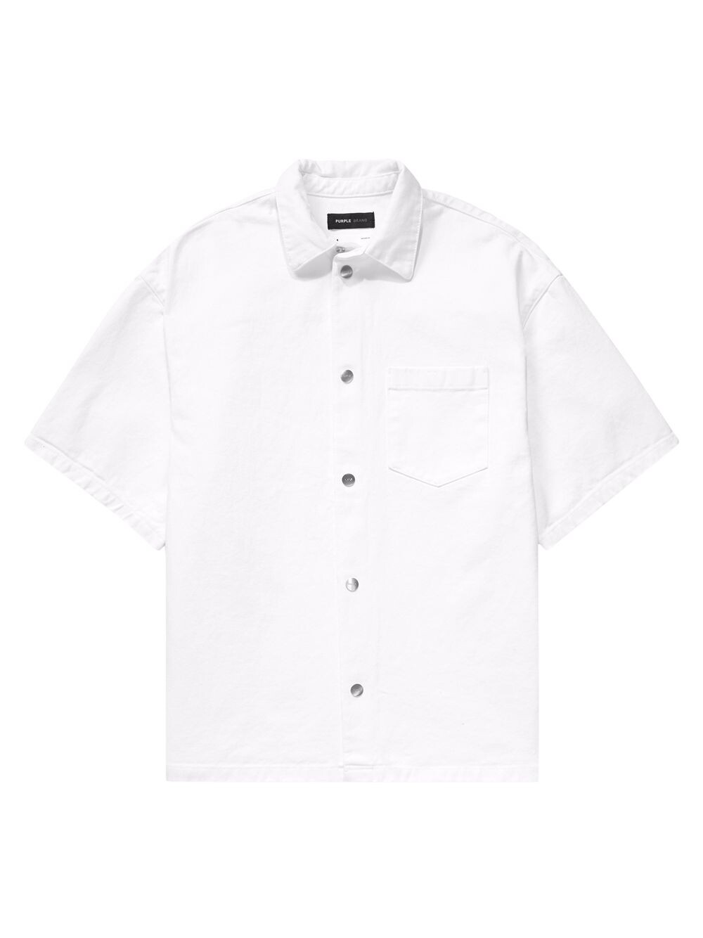 

Джинсовая рубашка с короткими рукавами Purple Brand, белый