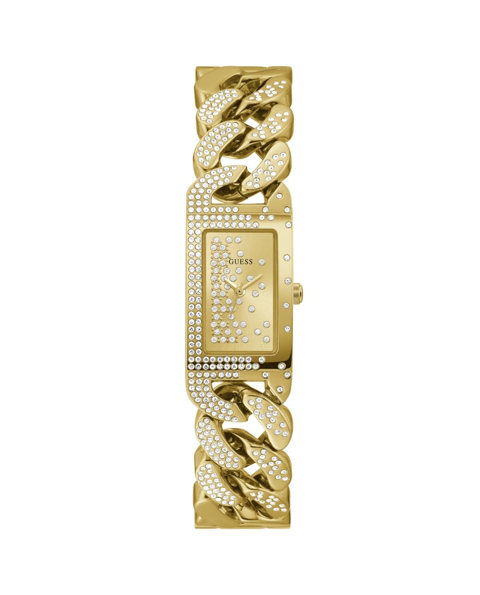 цена Женские часы Starlight GW0298L2 со стальным и золотым ремешком Guess, золотой