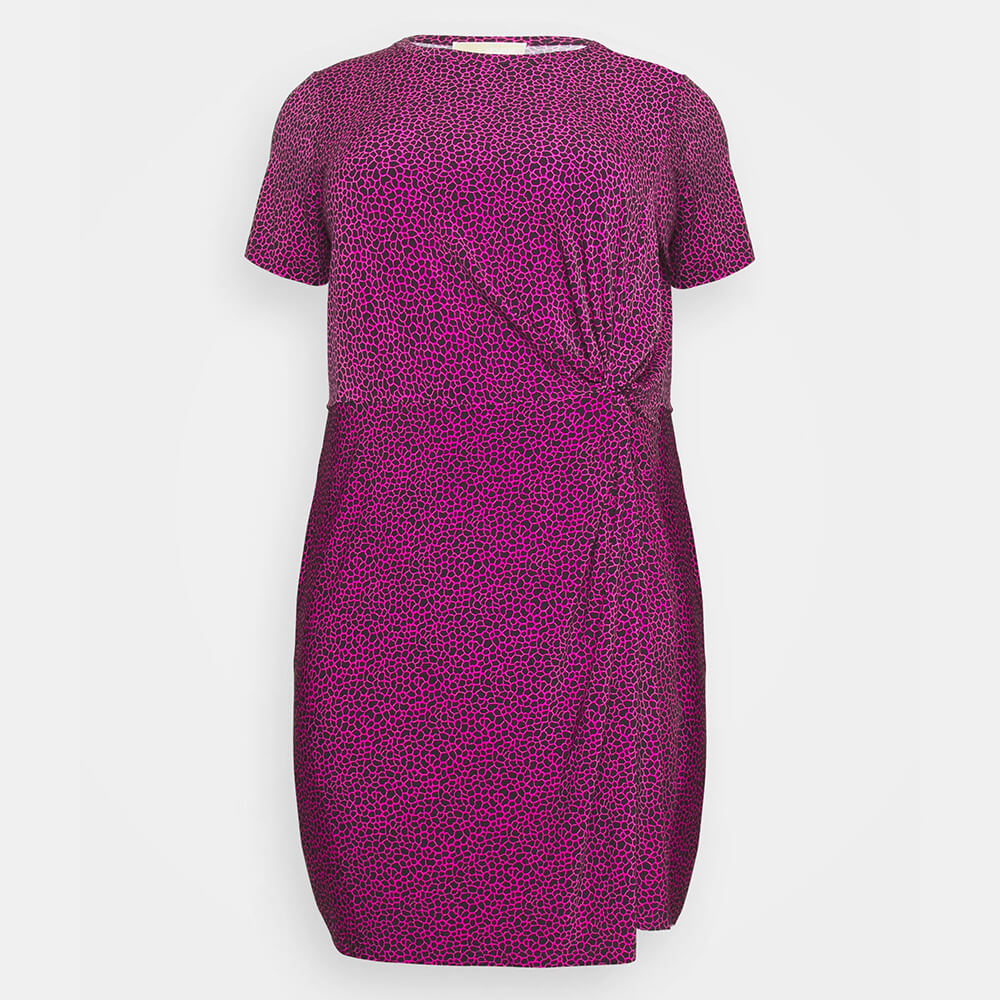 Платье MICHAEL Michael Kors Twist Mini Jersey, вишневый цена и фото