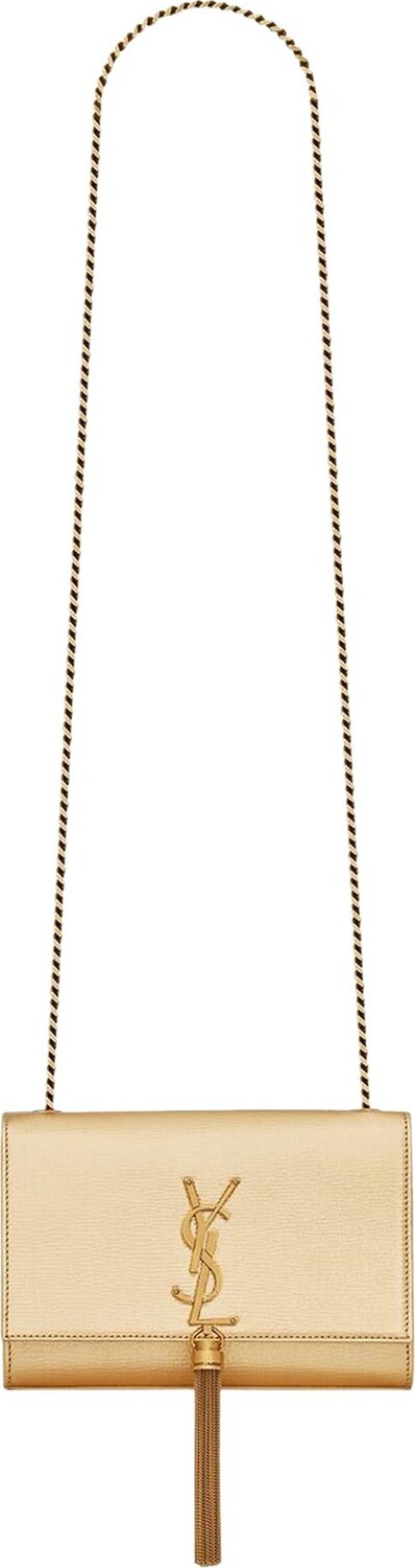 

Сумка Saint Laurent Small Kate Tassel Monogram Chain Bag Oro, золотой