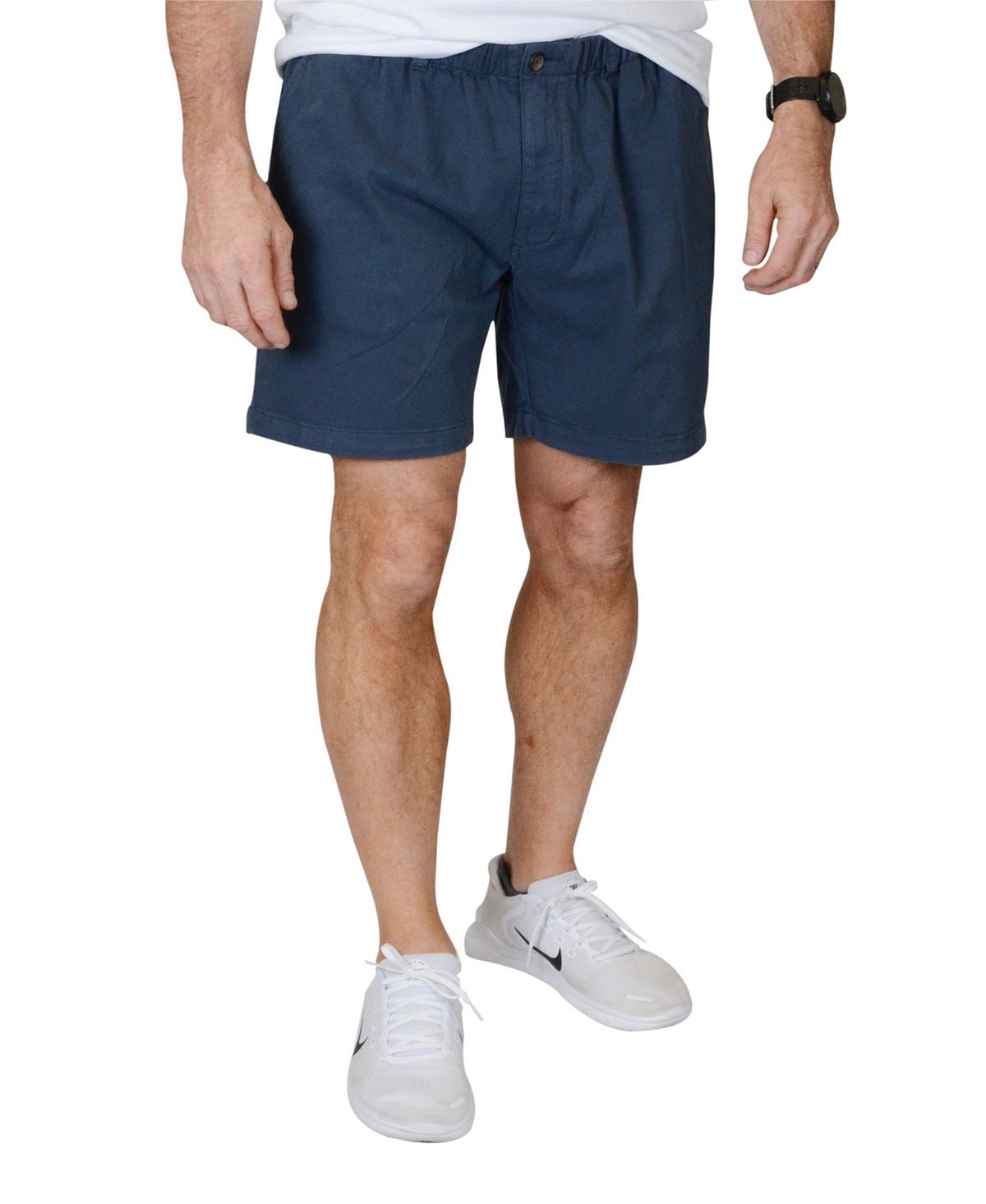 Мужские шорты с эластичной резинкой на талии 5,5 дюйма без застежки Vintage 1946, синий