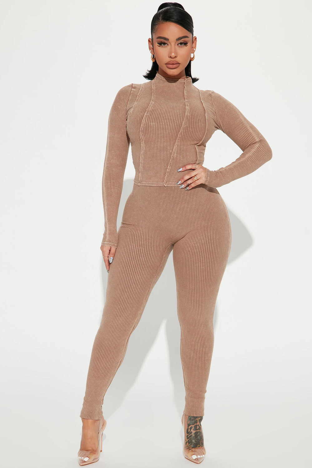

Леггинсы Fashion Nova GD3600, мокко