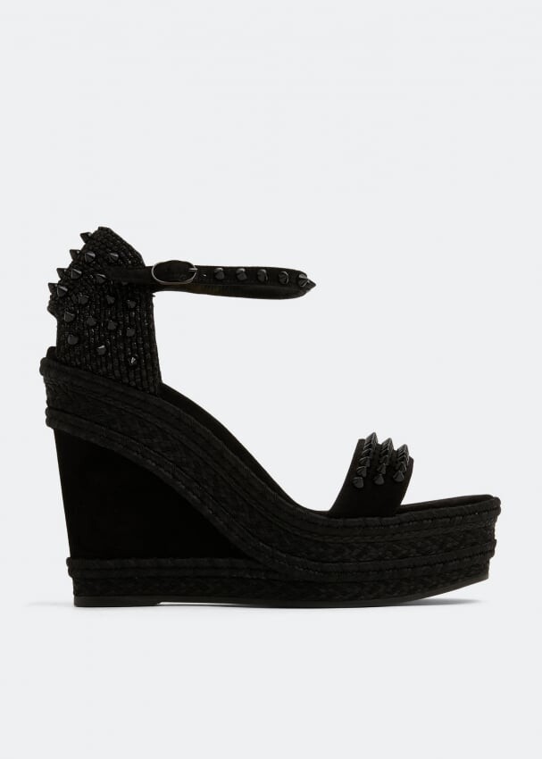 

Сандалии CHRISTIAN LOUBOUTIN Madmonica 120 wedge sandals, черный