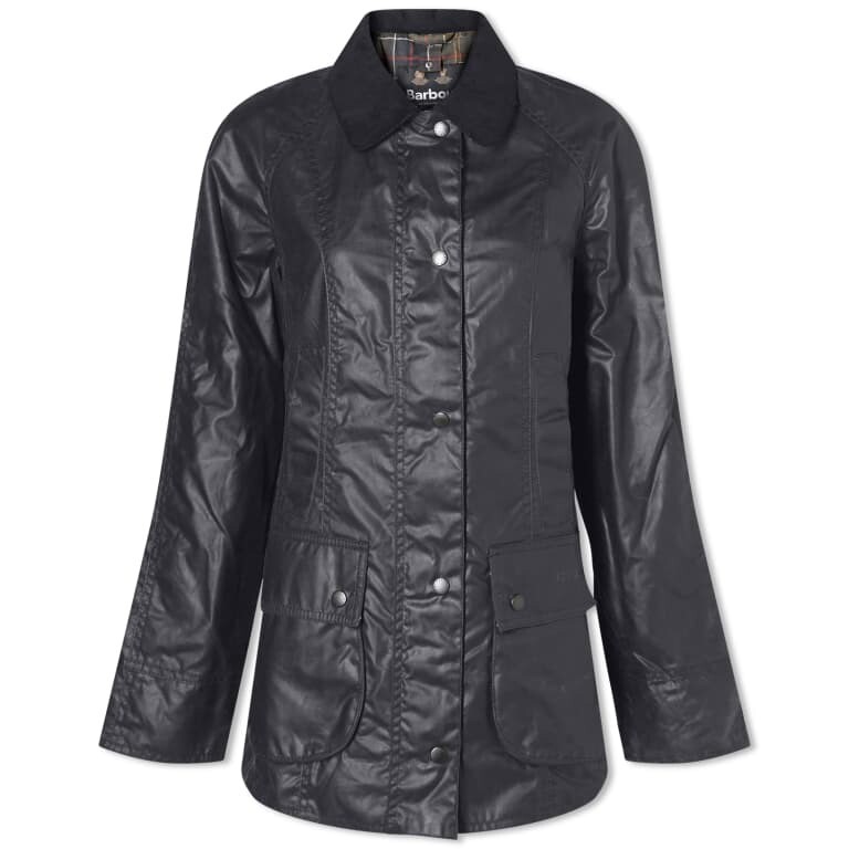

Плащ Barbour Beadnell Wax, темно-синий