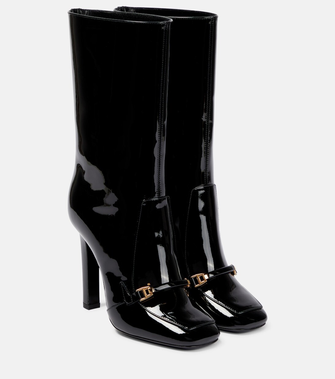 

Ботинки Camden 105 из лакированной кожи Saint Laurent, черный
