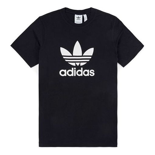 Футболка Adidas originals Alphabet Printing Pattern Breathable Short Sleeve Black, Черный