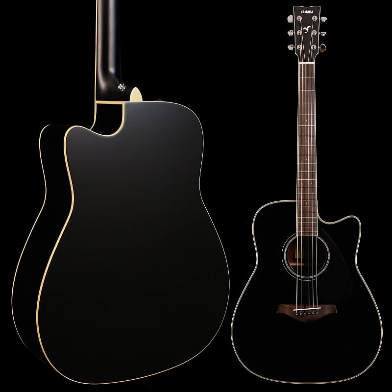 

Yamaha FGX830C BL Black Folk Acoustic Electric Solid Top Палисандр Нижняя дека и обечайки 4 фунта 11,2 унции FGX830C BL Black Folk Acoustic Electric Solid Top Rosewood Ba...
