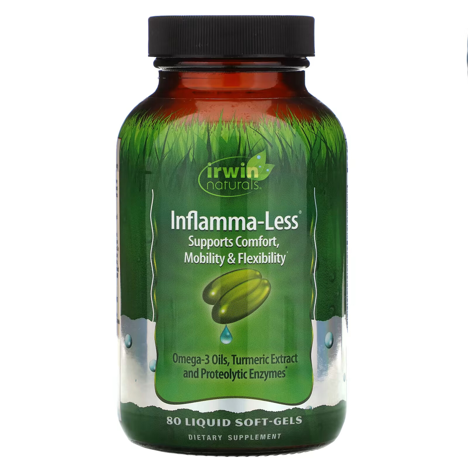 Irwin Naturals, Inflamma-Less, 80 гелевых капсул irwin naturals collagen pure deep tissue 80 гелевых капсул