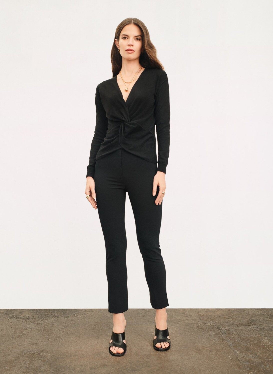 

Свитер TWIST FRONT Donna Karan, Черный