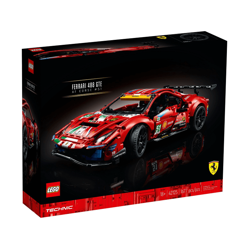 Конструктор Ferrari 488 GTE AF Corse 42125 LEGO Technic lego 42125 ferrari 488 gte af corse 51 set