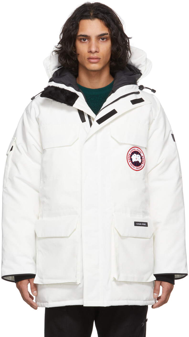

Белая пуховая парка Expedition без меха Canada Goose