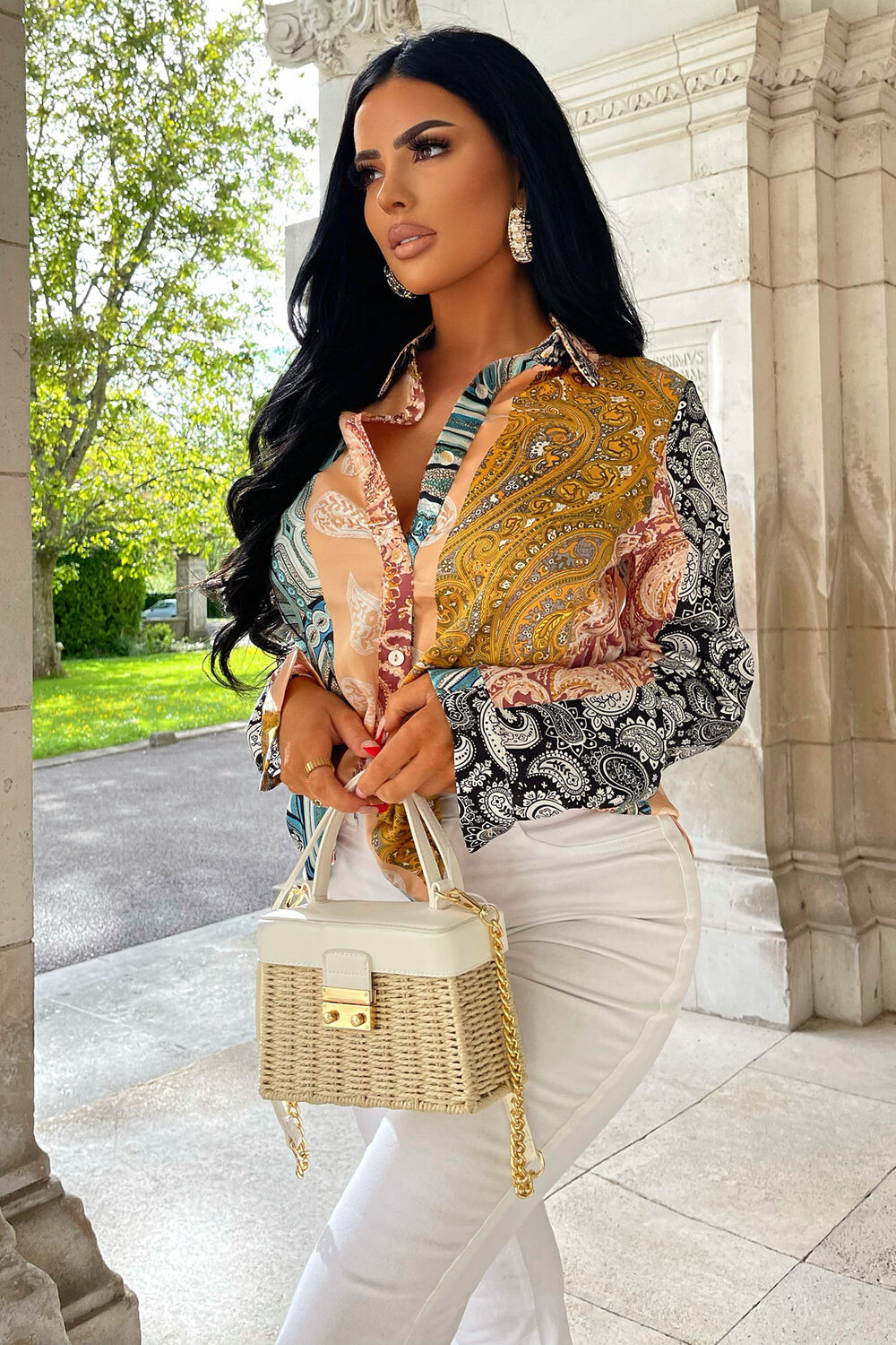 

Рубашка Fashion Nova ST1206, разноцветный