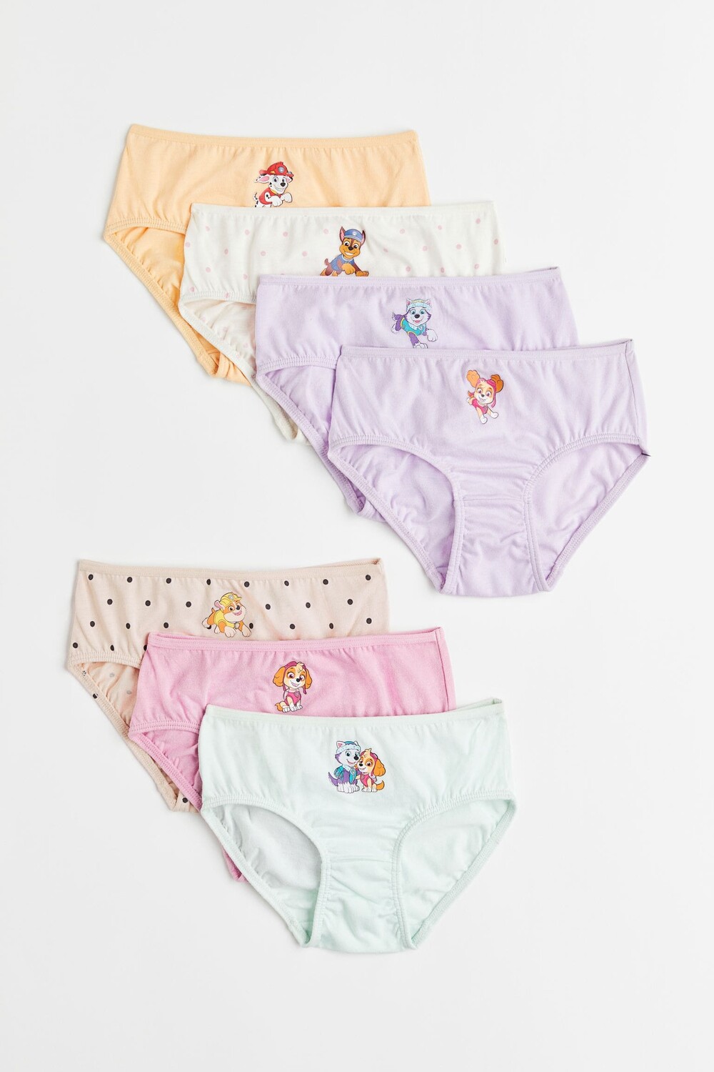 

7 пар хлопковых трусов H&M Paw Patrol, светло-фиолетовый