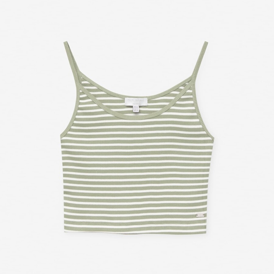 

Топ Pull&Bear Striped, зеленый