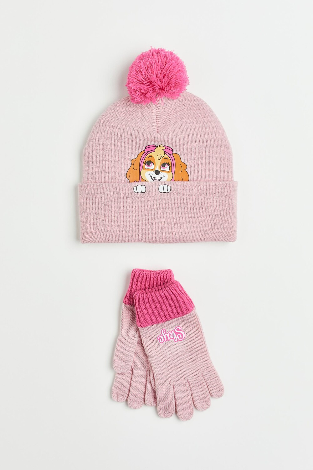 

Вязаный комплект из 2-х предметов H&M с мотивом Paw Patrol, светло-розовый