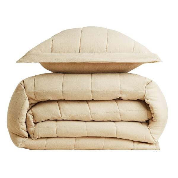 

Покрывало Zara Home Checked Microfibre, бежевый