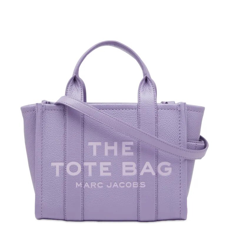 

Сумка-тоут мини Marc Jacobs The Leather, сиреневый