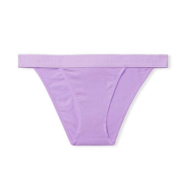

Трусики-танга Victoria's Secret Logo Cotton, фиолетовый