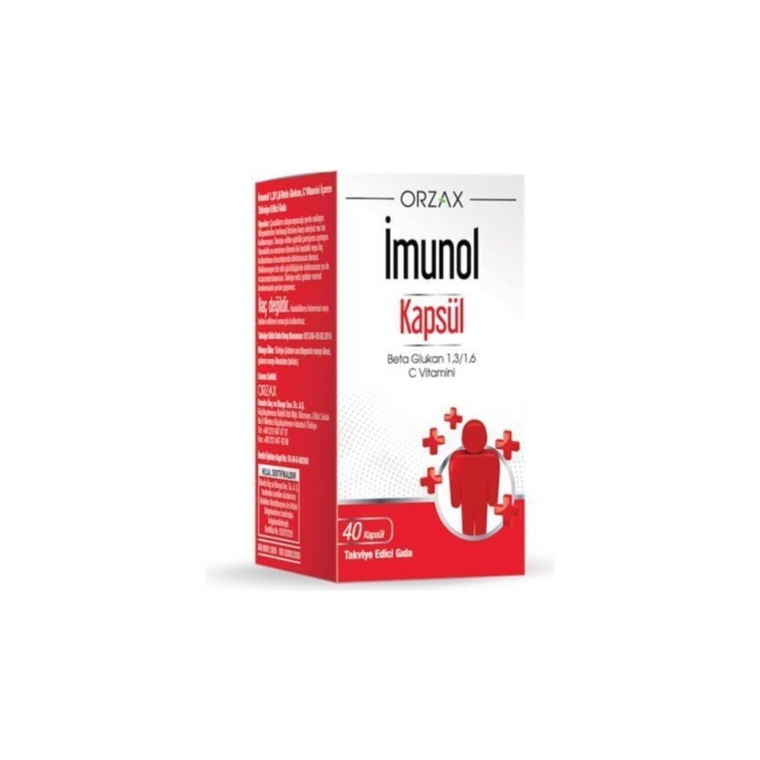 Пищевая добавка Orzax Imunol, 40 Капсул пищевая добавка redoxon для детей сироп imunol