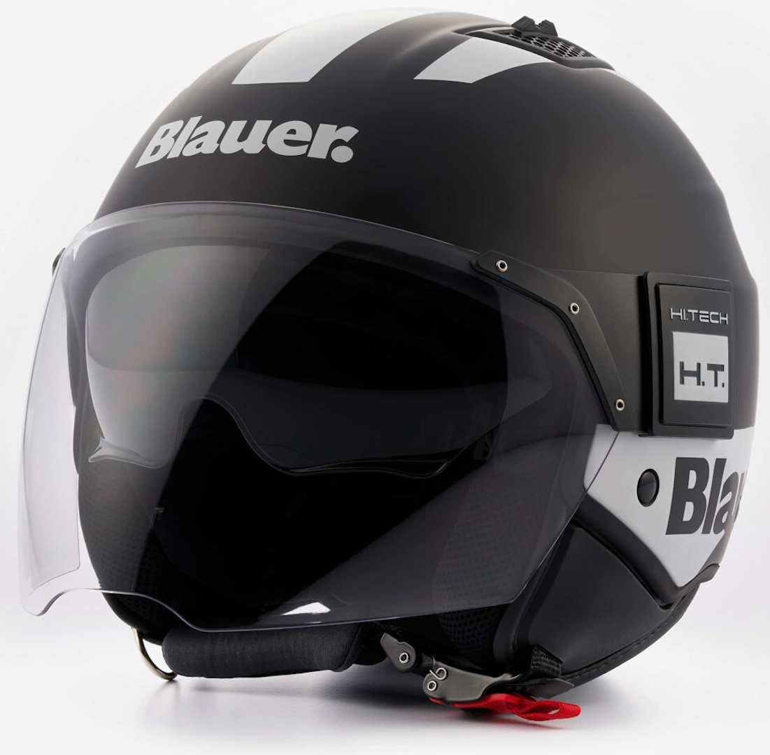 Реактивный шлем Blauer BET HT со съемной подкладкой, черный/белый