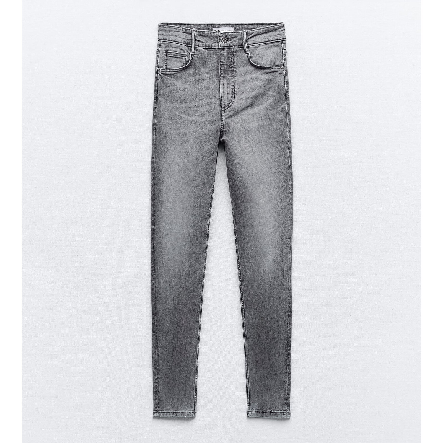 

Джинсы Zara High-rise Skinny Sculpt TRF, серый