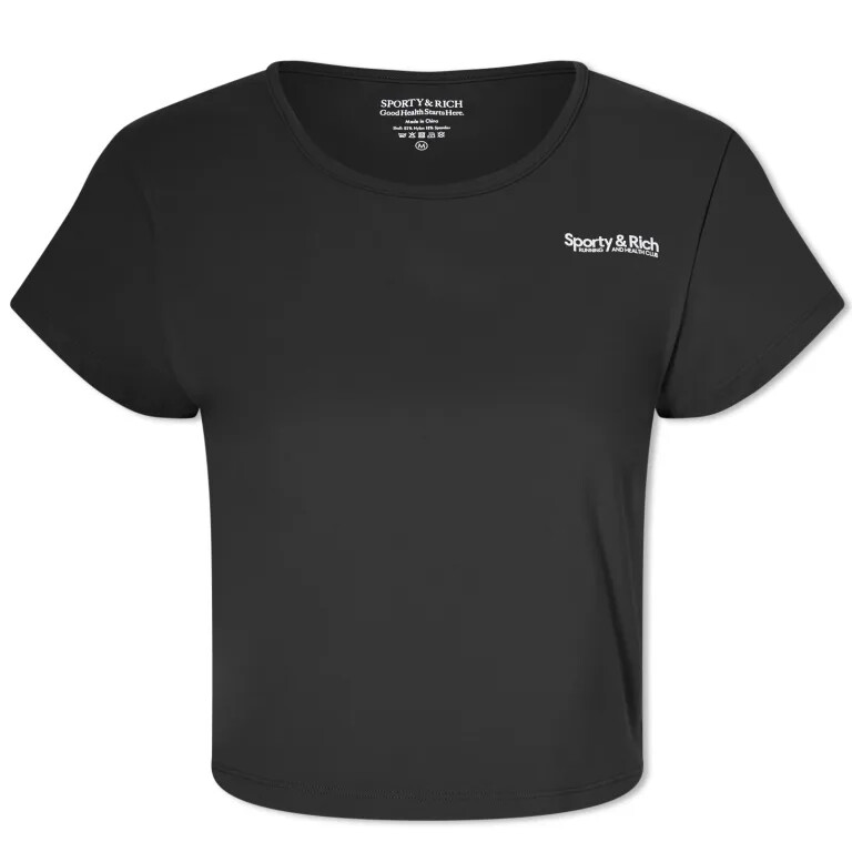 

Футболка Sporty & Rich Club Cropped, черный