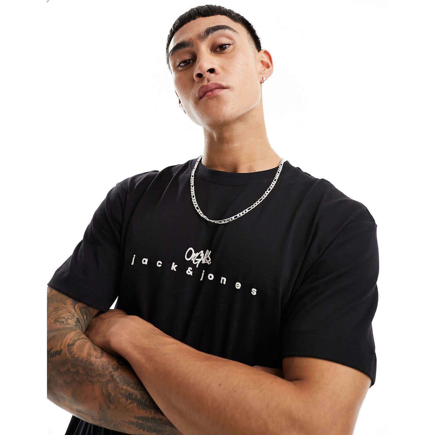 

Футболка Jack & Jones Oversize With Central Print, черный