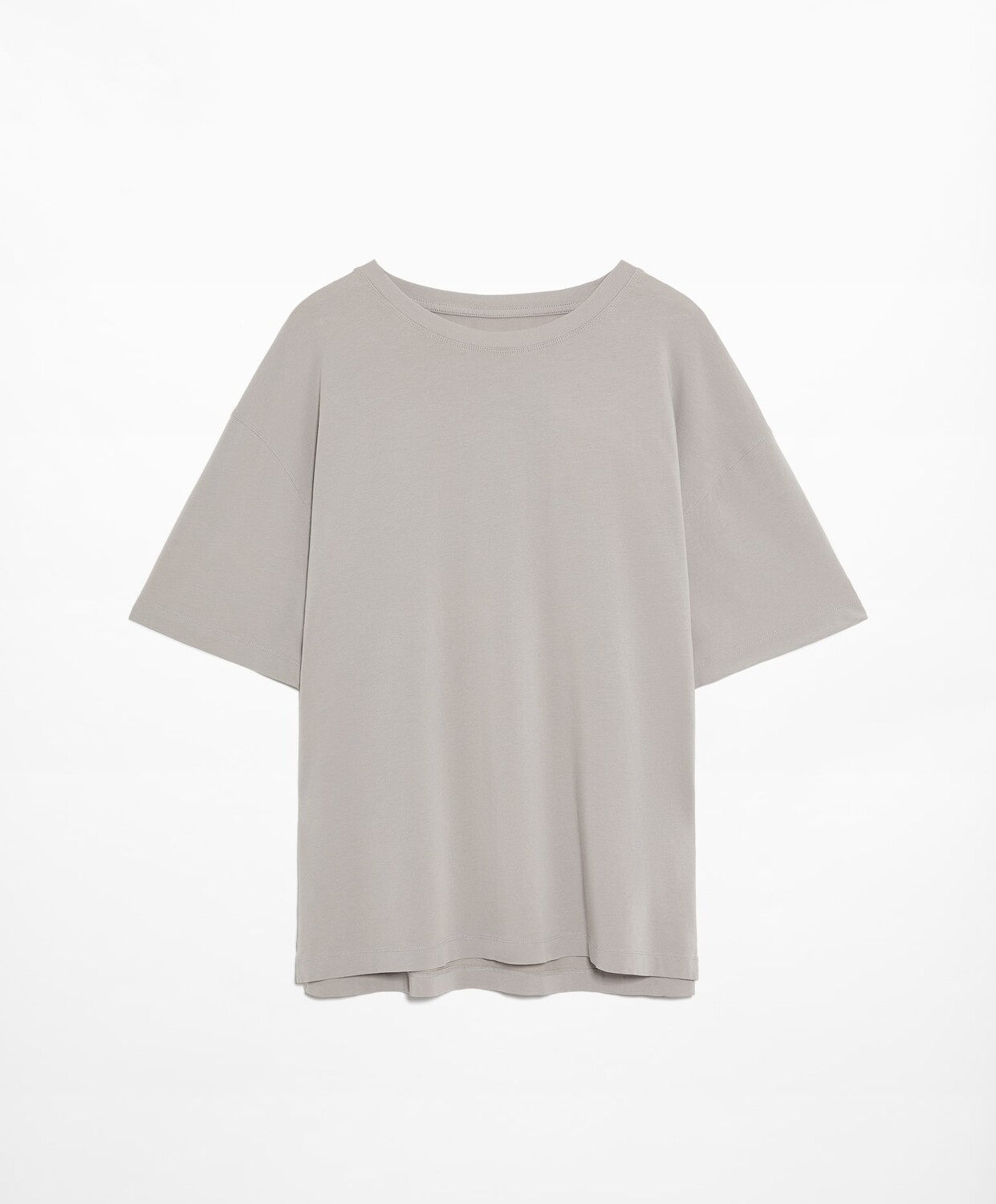 

Футболка Oysho Short Sleeve Cotton Blend, серый