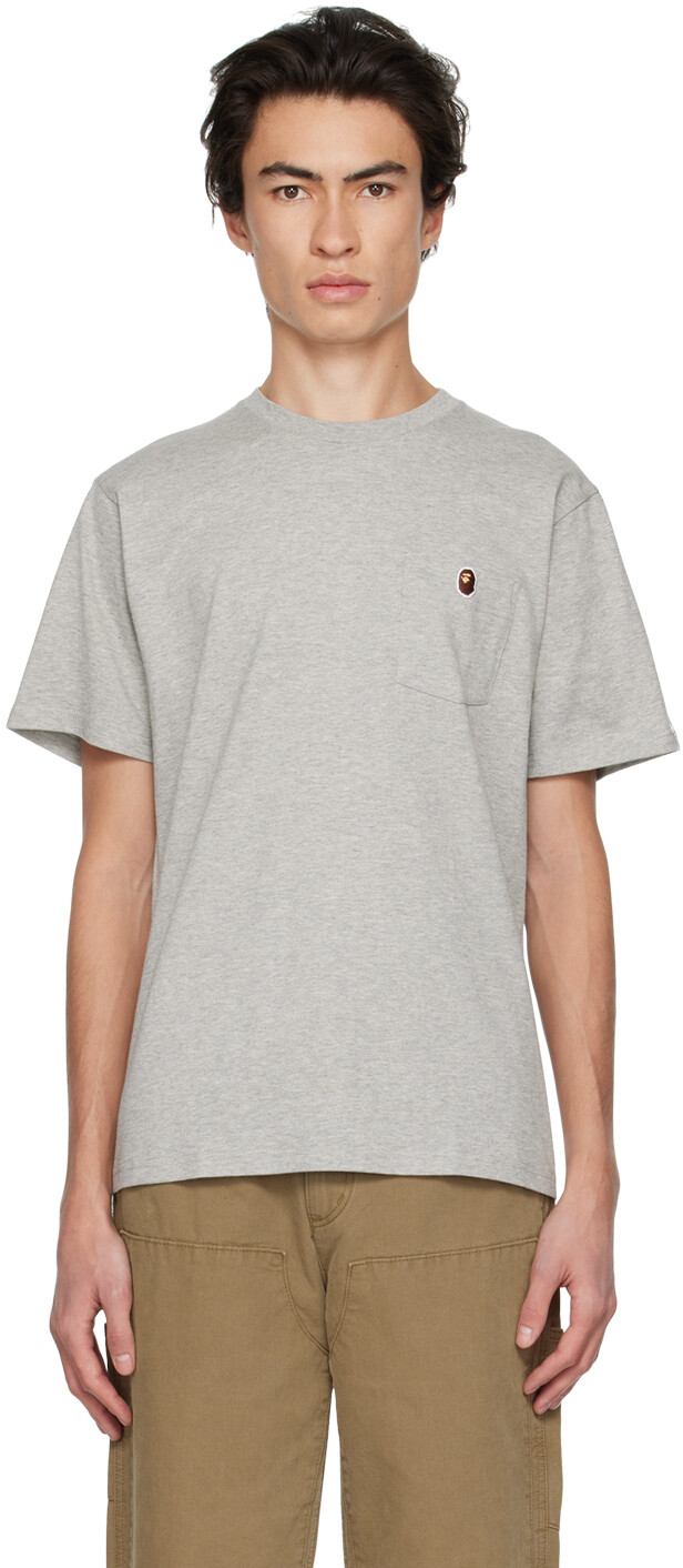 

Серая футболка One Point BAPE, Серый