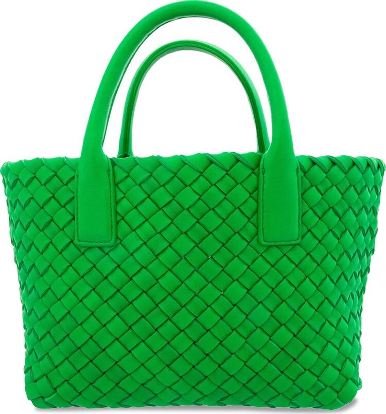 

Сумка Bottega Veneta Mini Cabat Bag Parakeet/Gold, зеленый